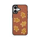 iPhone Gingerbread Man Leather Deri Telefon Kılıfı Kahverengi - Sumthincs