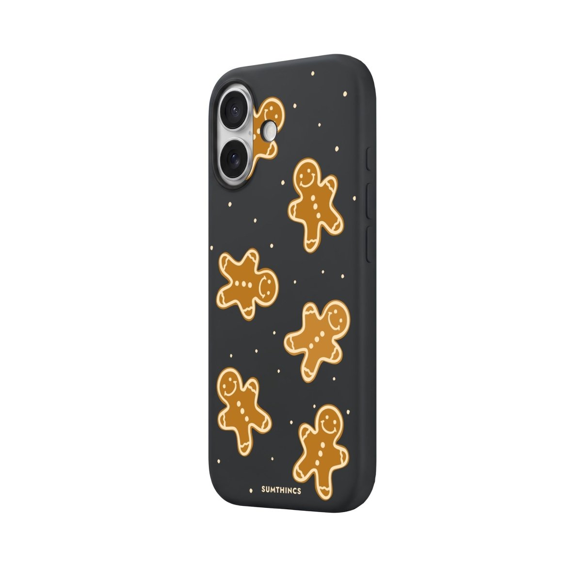 iPhone Gingerbread Man Premium Telefon Kılıfı Gri - Sumthincs