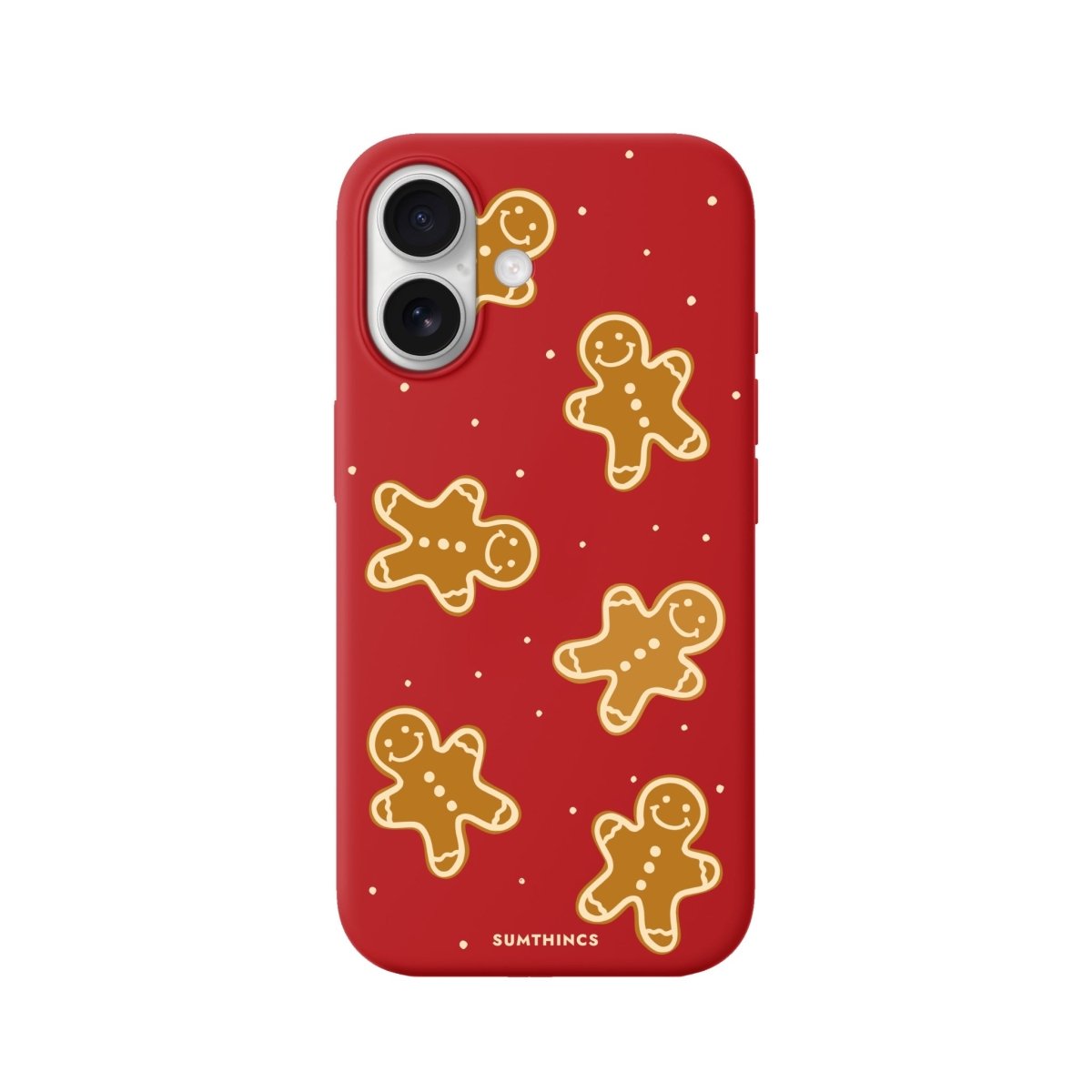 iPhone Gingerbread Man Premium Telefon Kılıfı Kırmızı - Sumthincs