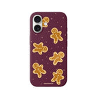 iPhone Gingerbread Man Premium Telefon Kılıfı Bordo - Sumthincs