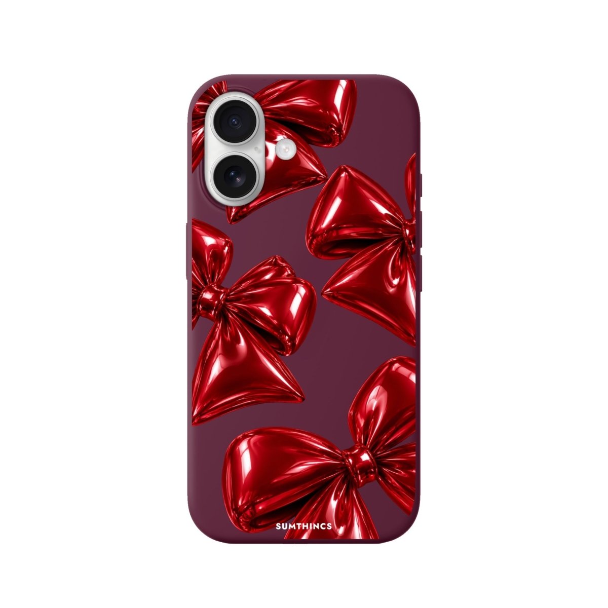 iPhone Glimmer Premium Telefon Kılıfı Bordo - Sumthincs