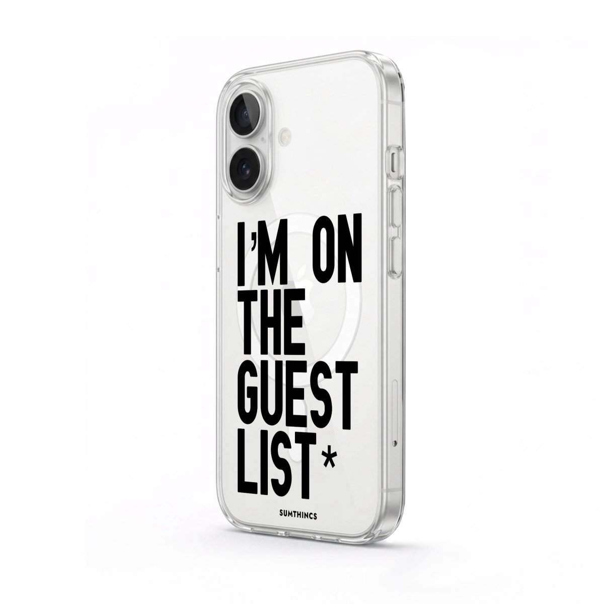 iPhone Guest List Clear Magsafe Telefon Kılıfı - Sumthincs
