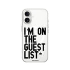 iPhone Guest List Clear Magsafe Telefon Kılıfı - Sumthincs