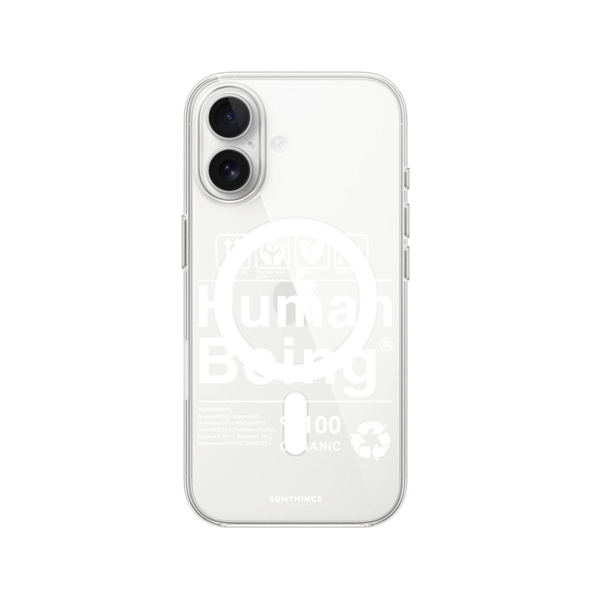 iPhone Human Being Clear Magsafe Telefon Kılıfı - Sumthincs
