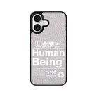 iPhone Human Being Leather Deri Telefon Kılıfı Gri - Sumthincs