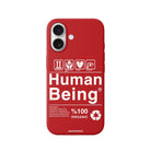iPhone Human Being Premium Telefon Kılıfı Kırmızı - Sumthincs
