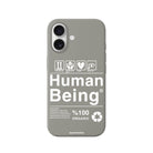 iPhone Human Being Premium Telefon Kılıfı Gri - Sumthincs
