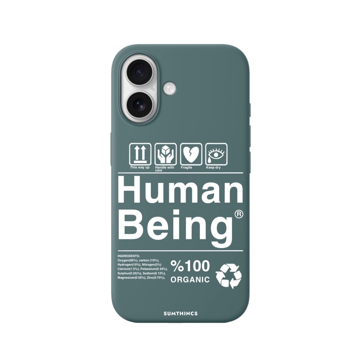 iPhone Human Being Premium Telefon Kılıfı Kaktüs Yeşili - Sumthincs