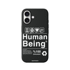 iPhone Human Being Premium Telefon Kılıfı Siyah - Sumthincs