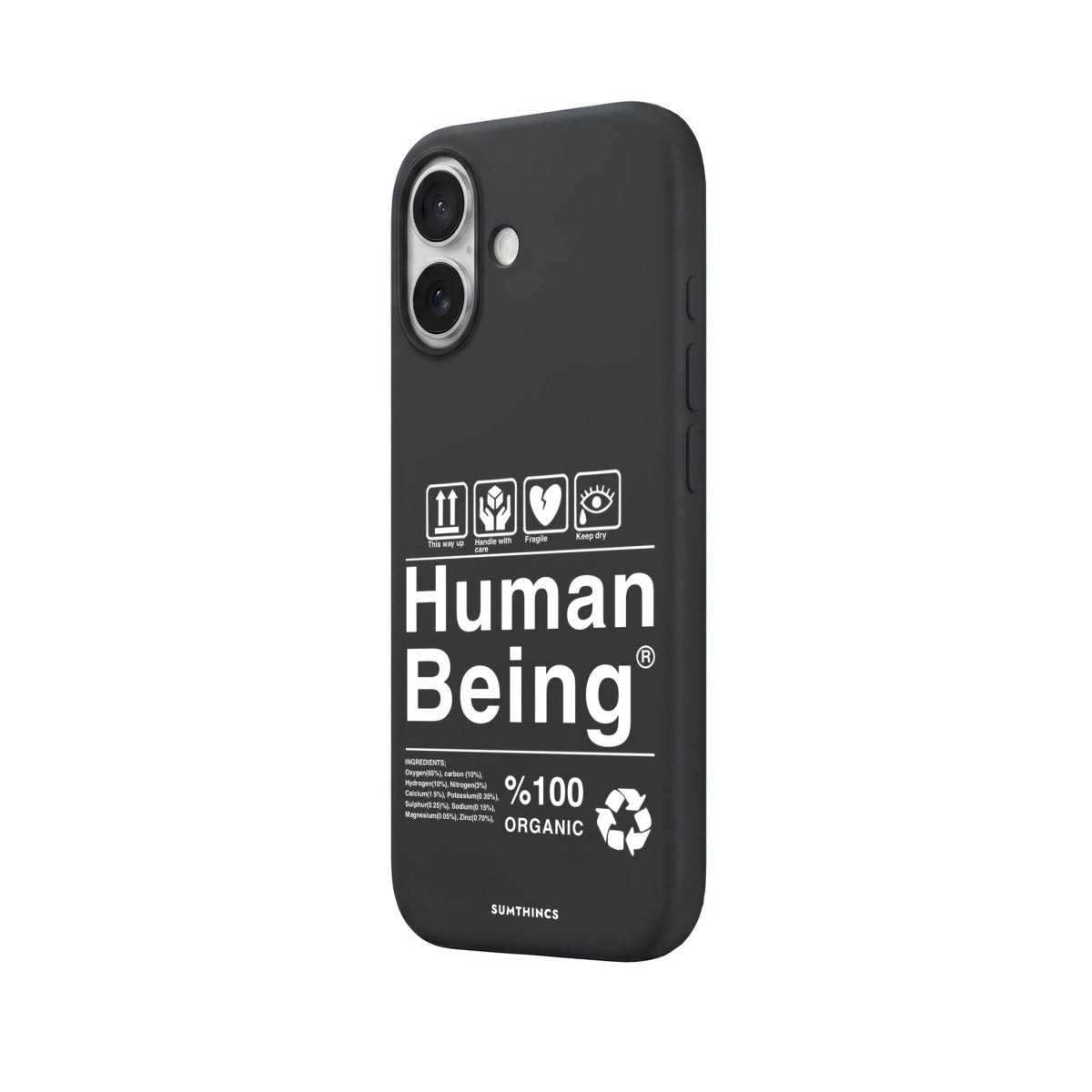 iPhone Human Being Premium Telefon Kılıfı Bordo - Sumthincs