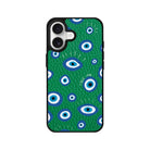 iPhone I See You Leather Deri Telefon Kılıfı Yeşil - Sumthincs