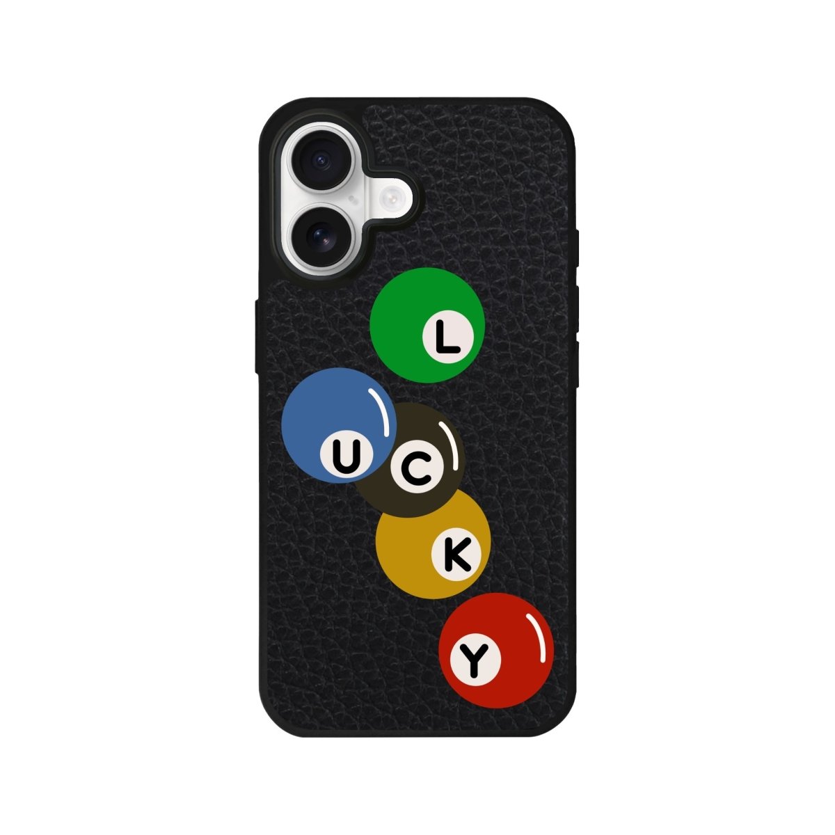 iPhone Jackpot Leather Deri Telefon Kılıfı Siyah - Sumthincs