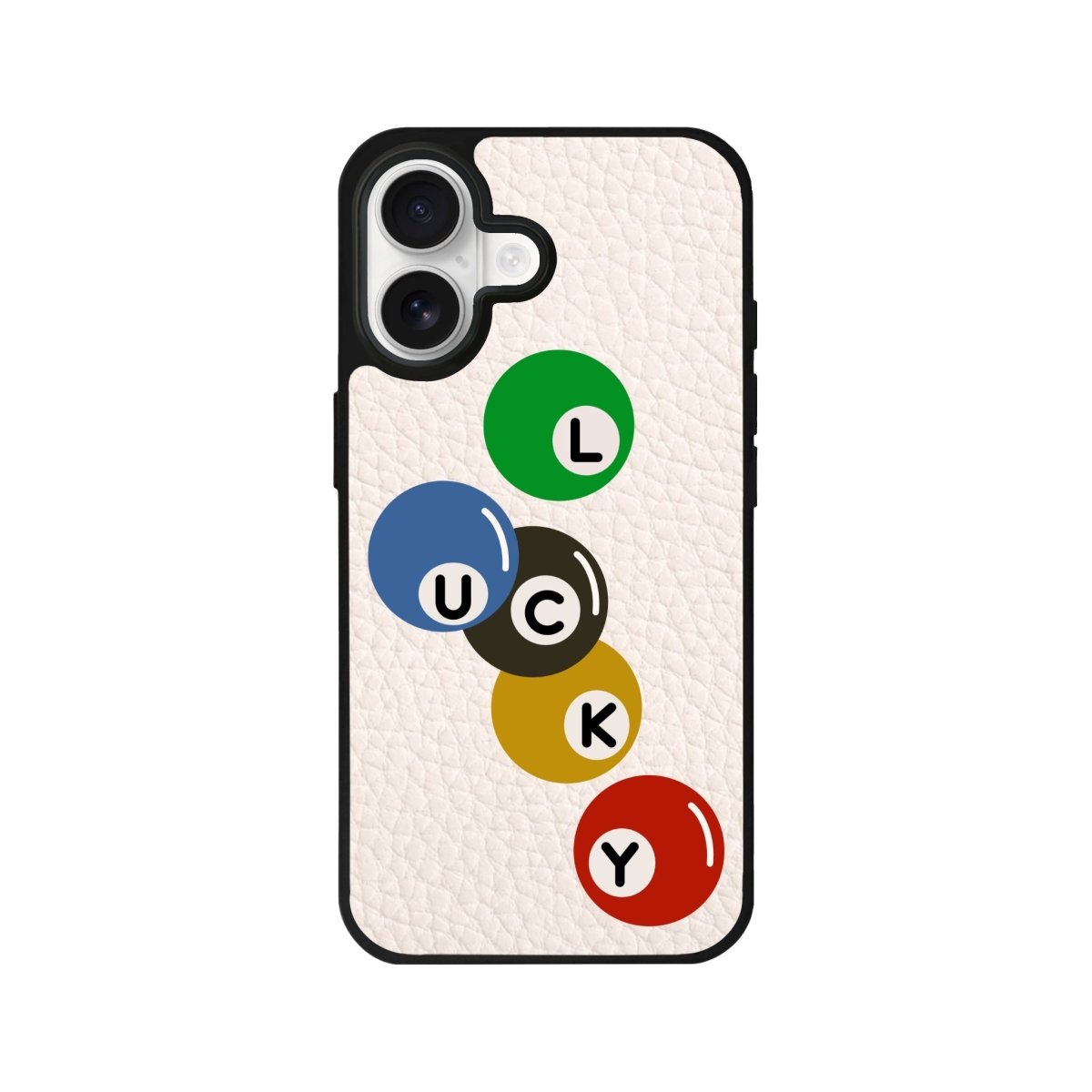 iPhone Jackpot Leather Deri Telefon Kılıfı Bej - Sumthincs