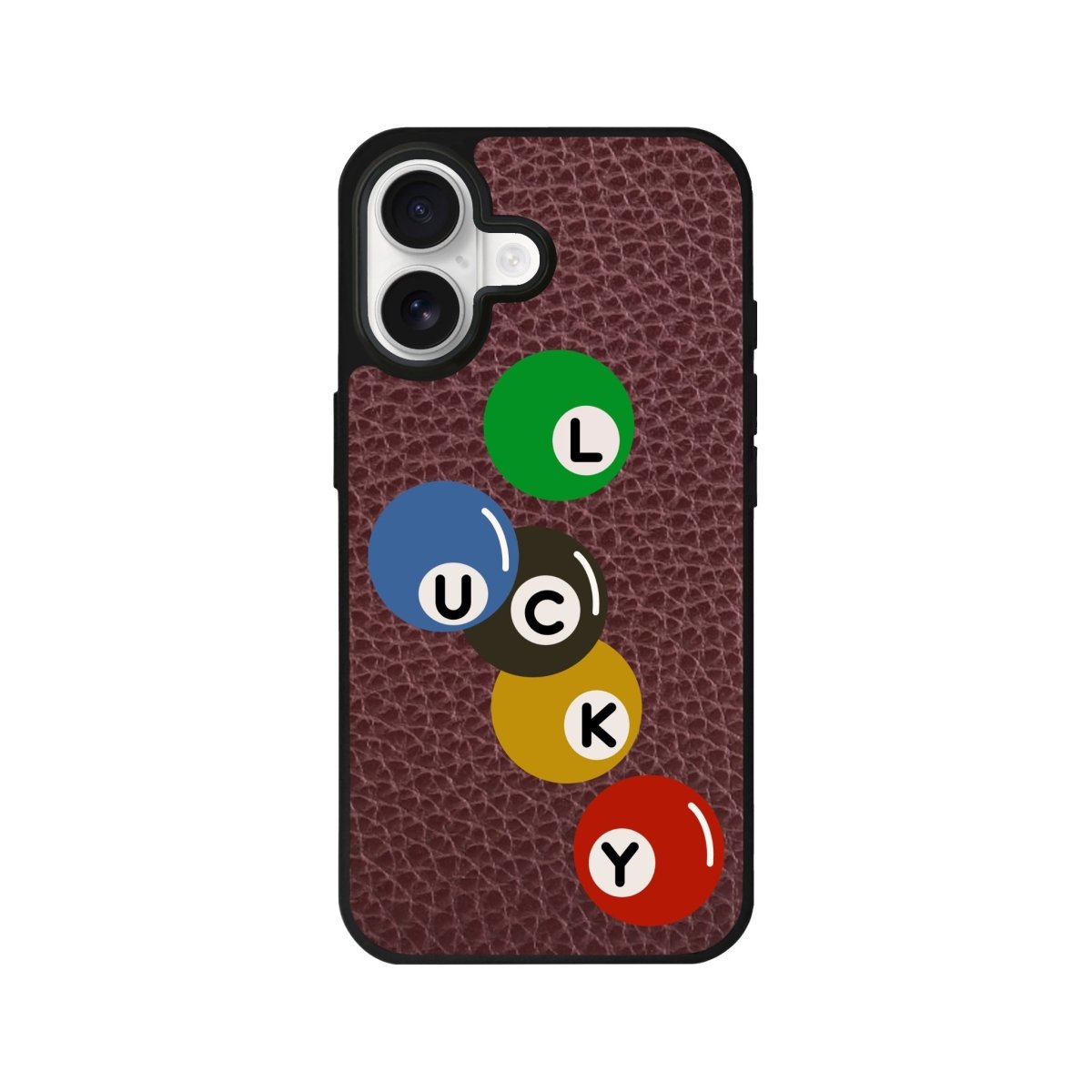 iPhone Jackpot Leather Deri Telefon Kılıfı Bordo - Sumthincs