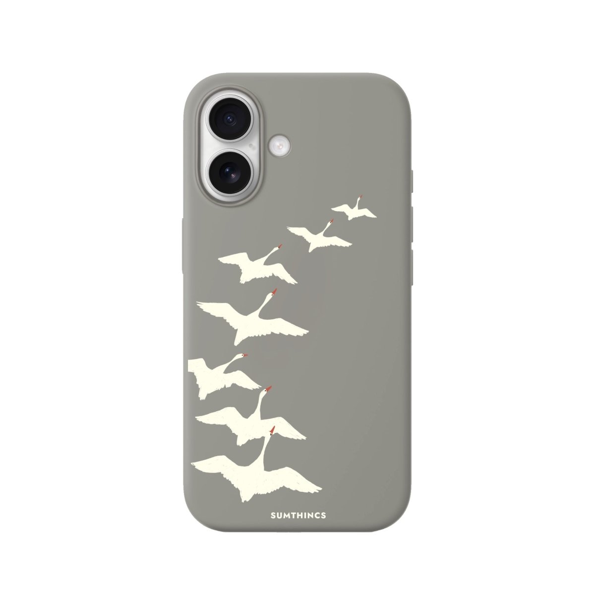 iPhone Journey Premium Telefon Kılıfı Gri - Sumthincs