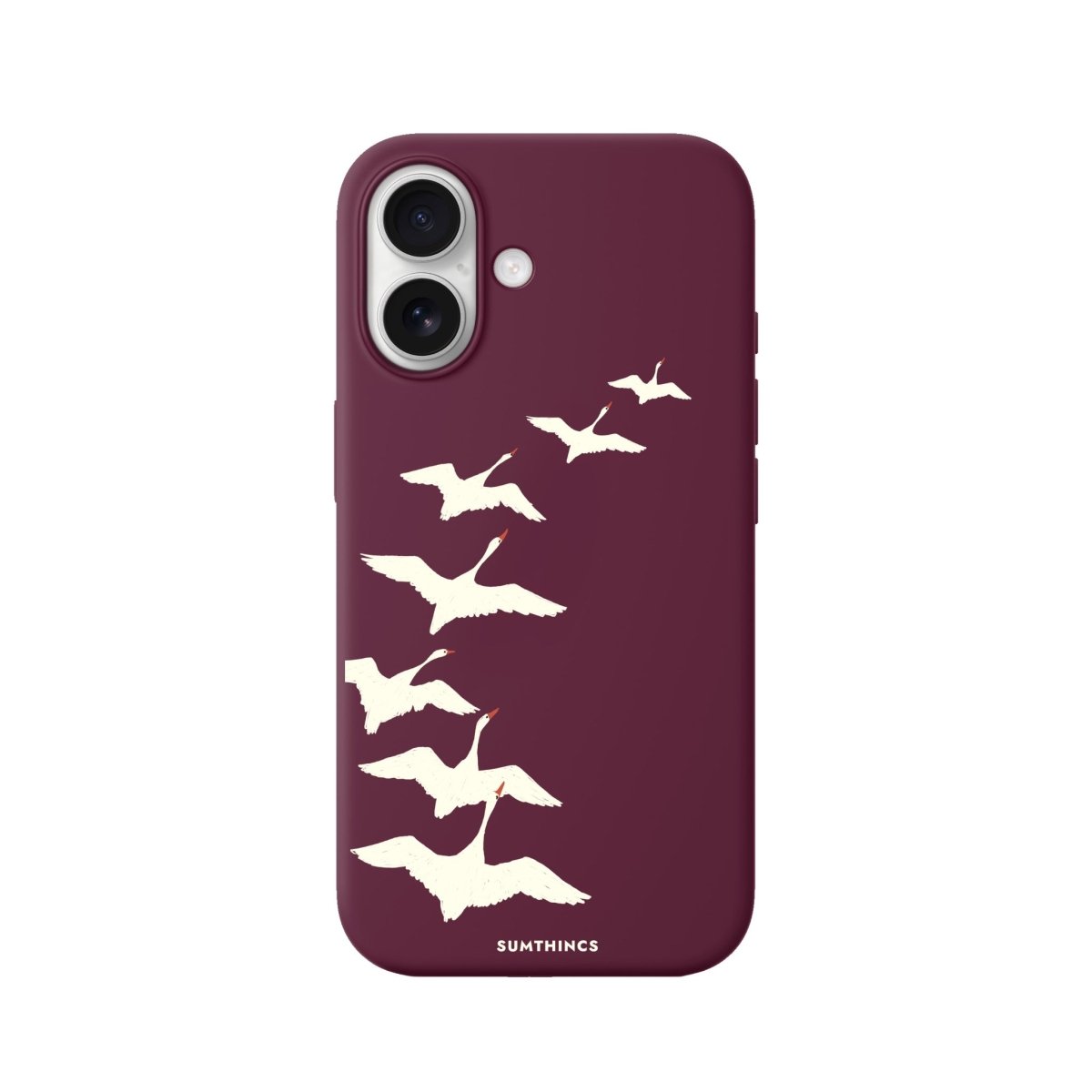 iPhone Journey Premium Telefon Kılıfı Bordo - Sumthincs