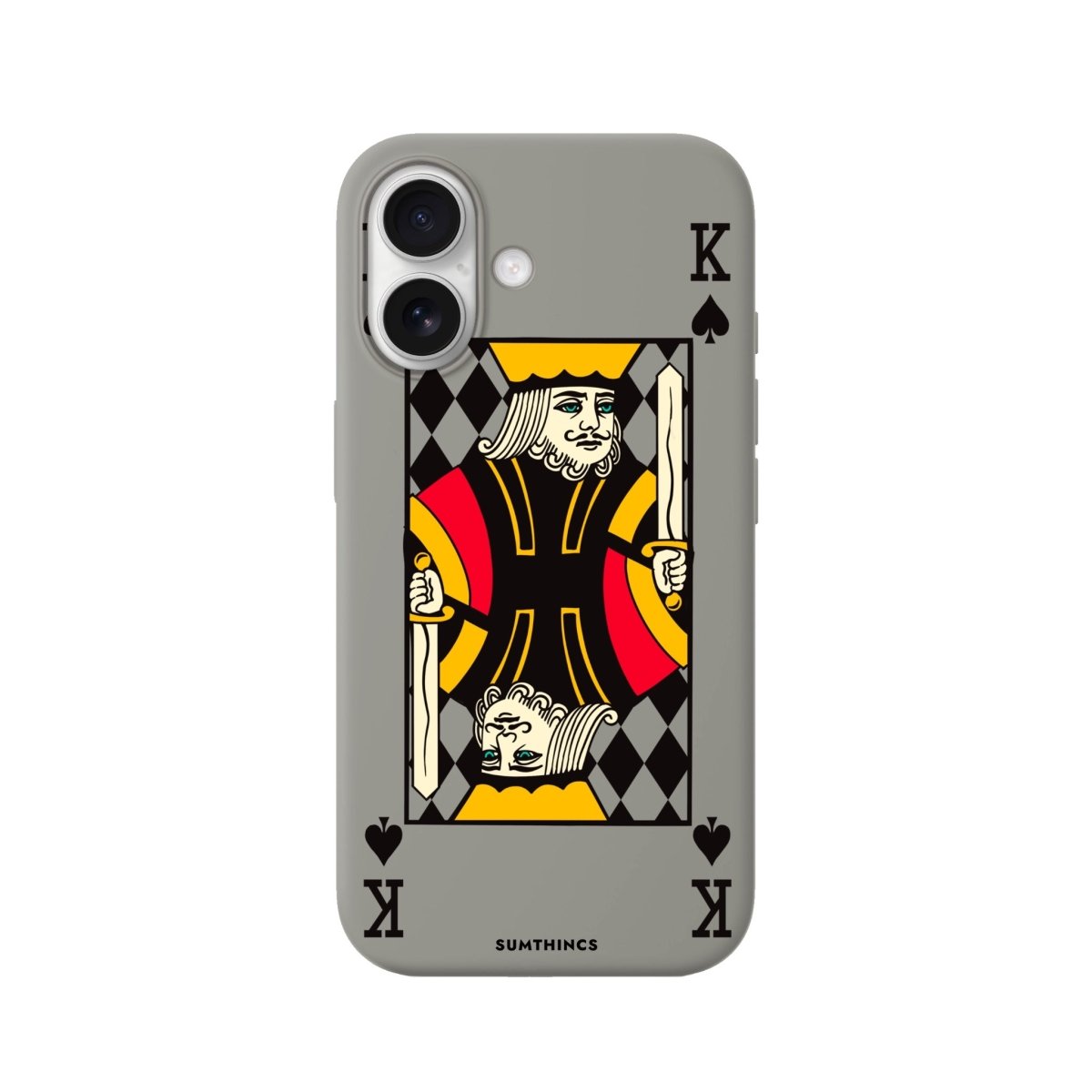 iPhone King Premium Telefon Kılıfı Gri - Sumthincs