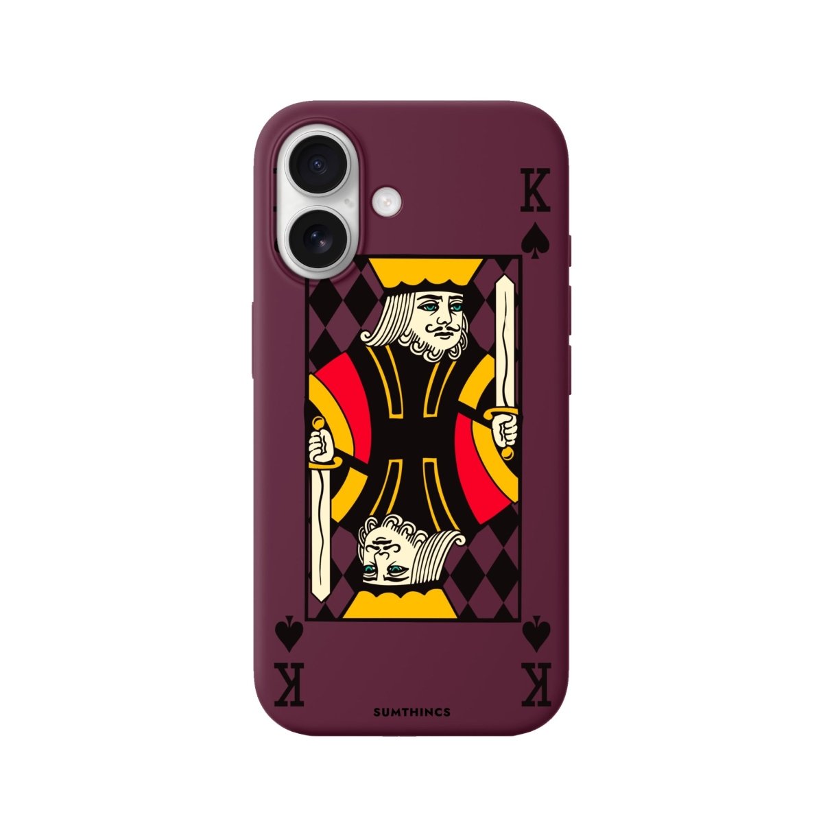 iPhone King Premium Telefon Kılıfı Bordo - Sumthincs