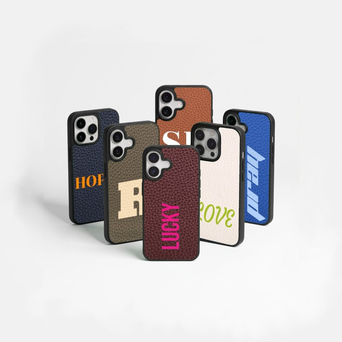 iPhone Kişiye Özel Yazı Baskılı Leather Deri Telefon Kılıfı - Sumthincs