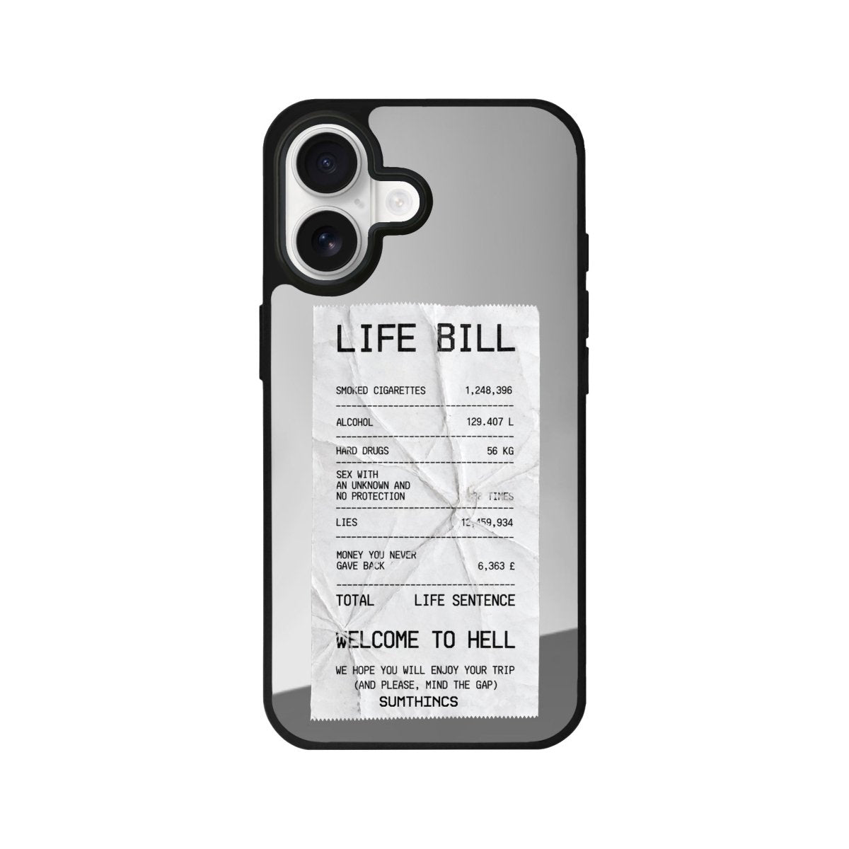 iPhone Life Bill Mirror Aynalı Telefon Kılıfı - Sumthincs