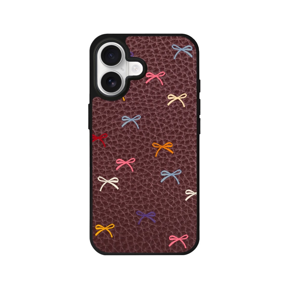 iPhone Little Bows Leather Deri Telefon Kılıfı Yeşil - Sumthincs