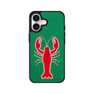 iPhone Lobster Leather Deri Telefon Kılıfı Yeşil - Sumthincs