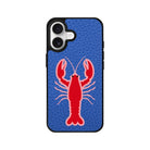 iPhone Lobster Leather Deri Telefon Kılıfı Mavi - Sumthincs