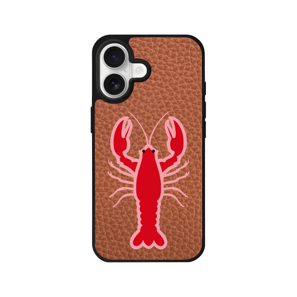 iPhone Lobster Leather Deri Telefon Kılıfı Kahverengi - Sumthincs
