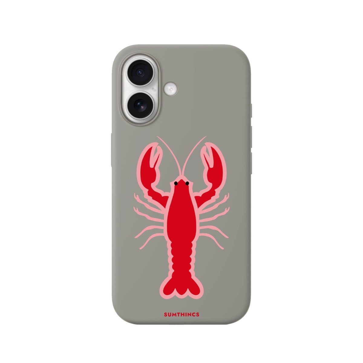 iPhone Lobster Premium Telefon Kılıfı Gri - Sumthincs