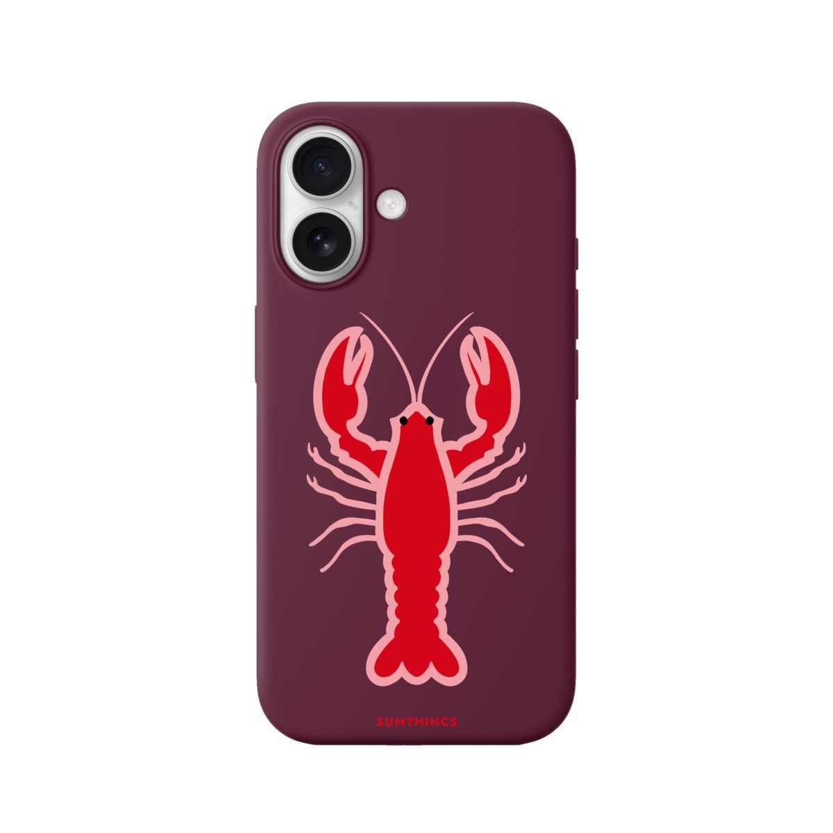iPhone Lobster Premium Telefon Kılıfı Bordo - Sumthincs