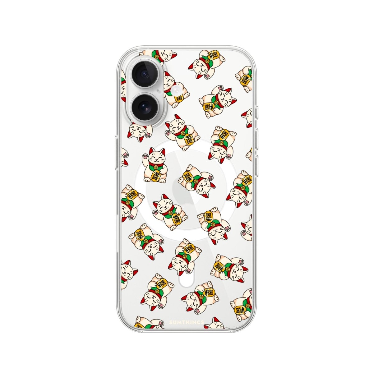 iPhone Maneki Neko Clear Magsafe Telefon Kılıfı - Sumthincs