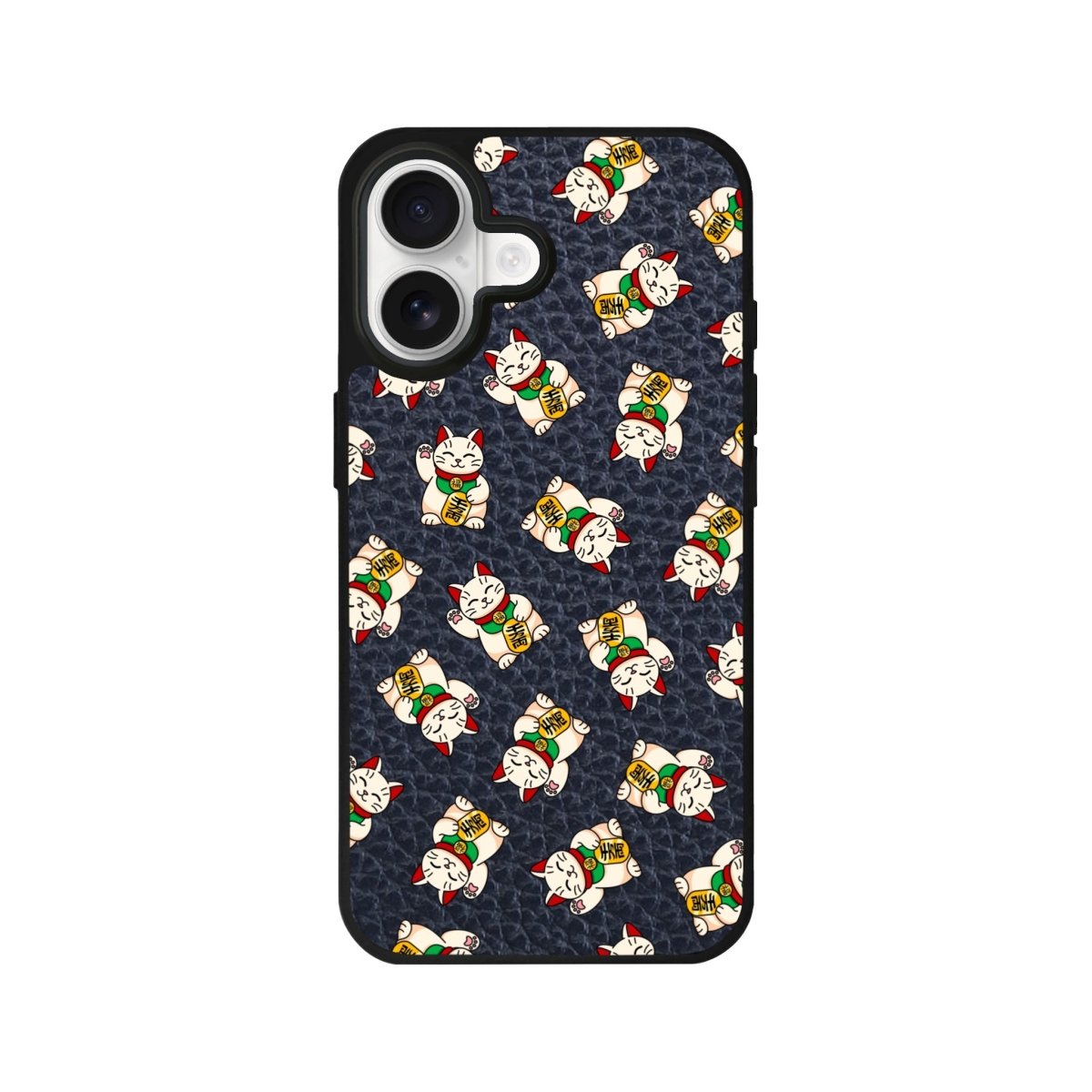 iPhone Maneki Neko Leather Deri Telefon Kılıfı Pasifik Mavi - Sumthincs