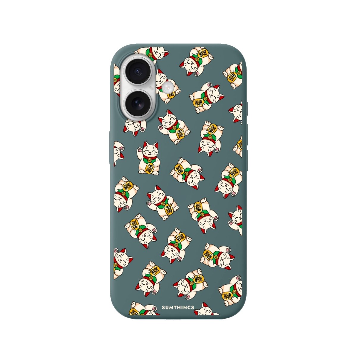 iPhone Maneki Neko Premium Telefon Kılıfı Kaktüs Yeşili - Sumthincs