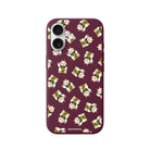 iPhone Maneki Neko Premium Telefon Kılıfı Bordo - Sumthincs