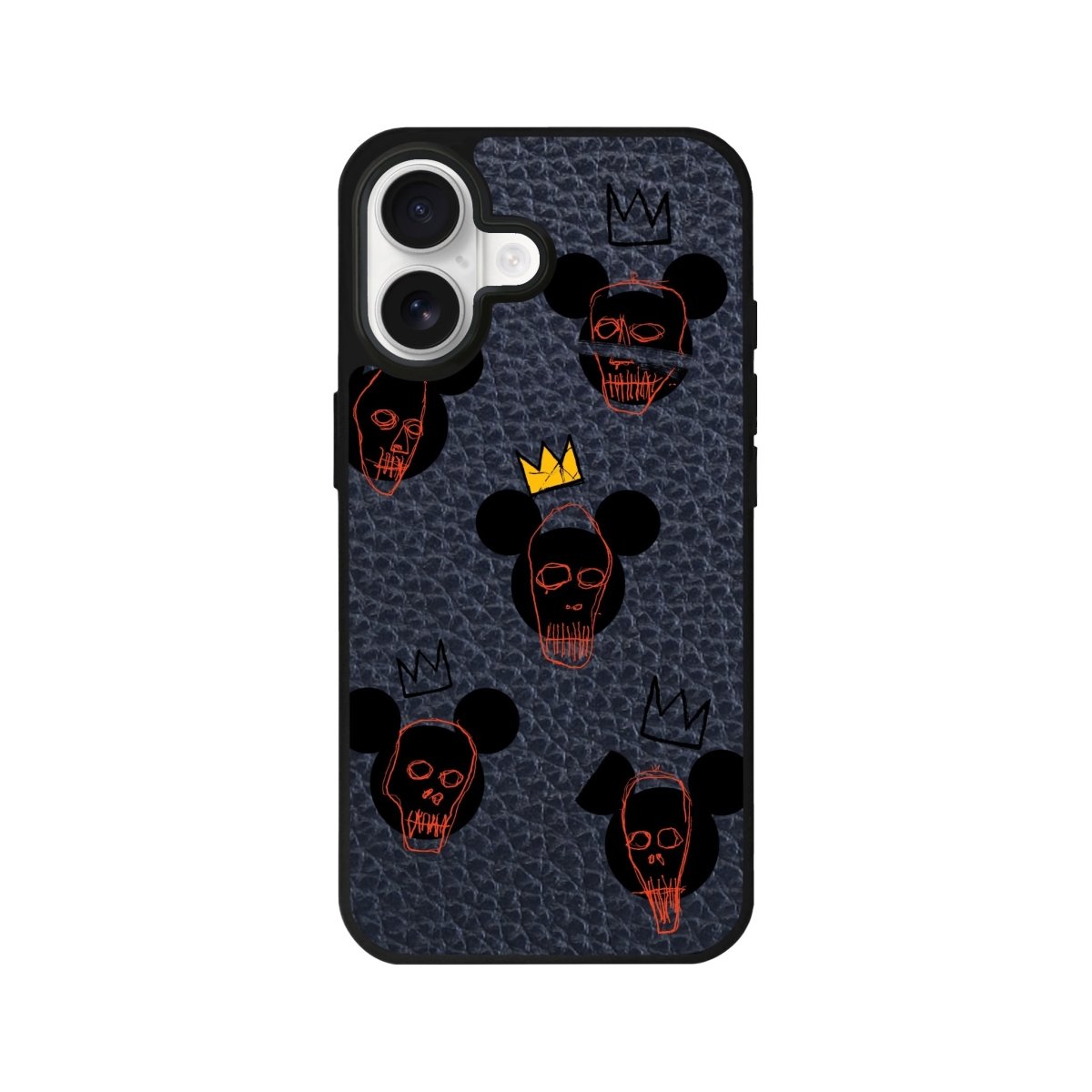 iPhone Mickeys Midnight Leather Deri Telefon Kılıfı Pasifik Mavi - Sumthincs