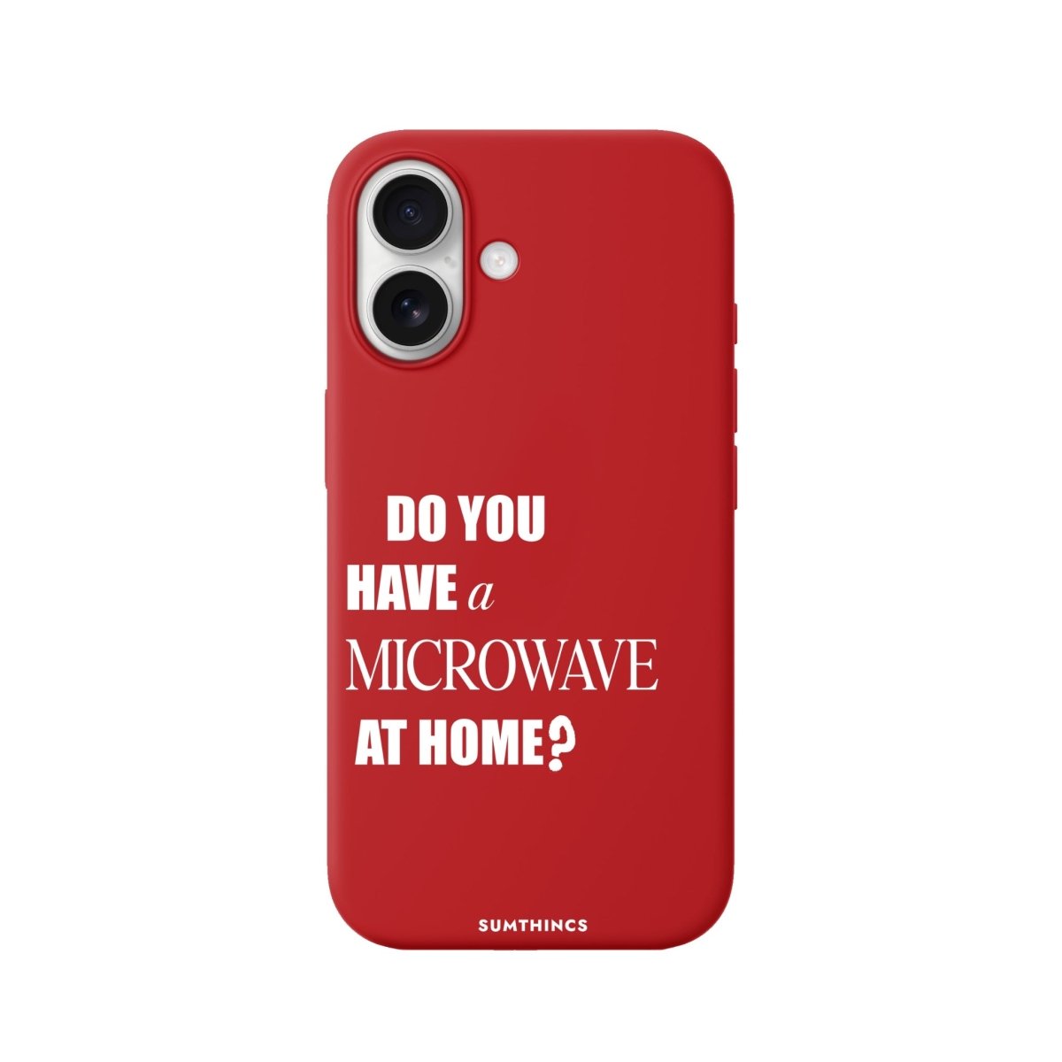 iPhone Microwave Premium Telefon Kılıfı Kırmızı - Sumthincs