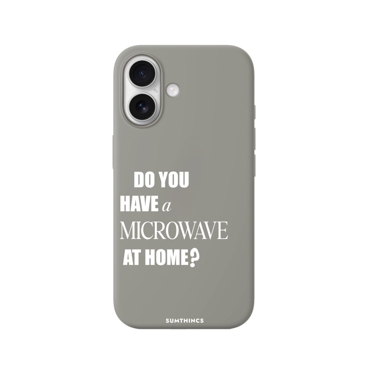 iPhone Microwave Premium Telefon Kılıfı Gri - Sumthincs