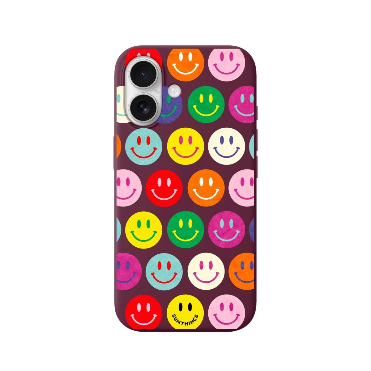 iPhone Miles Of Smiles Premium Telefon Kılıfı Bordo - Sumthincs
