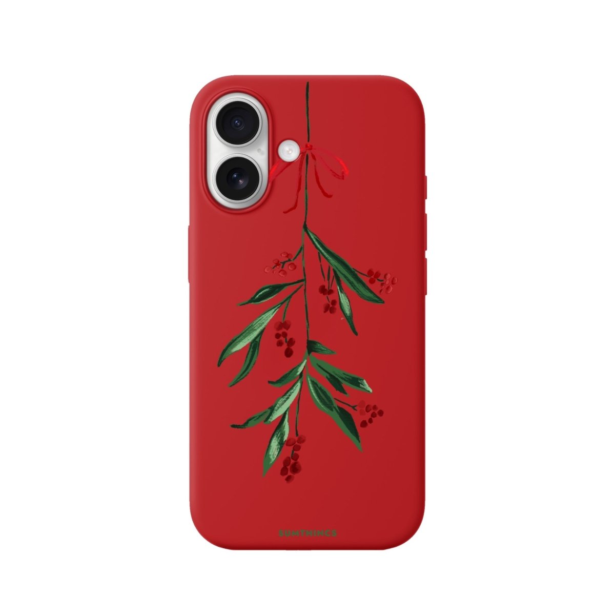 iPhone Mistletoe Premium Telefon Kılıfı Kırmızı - Sumthincs