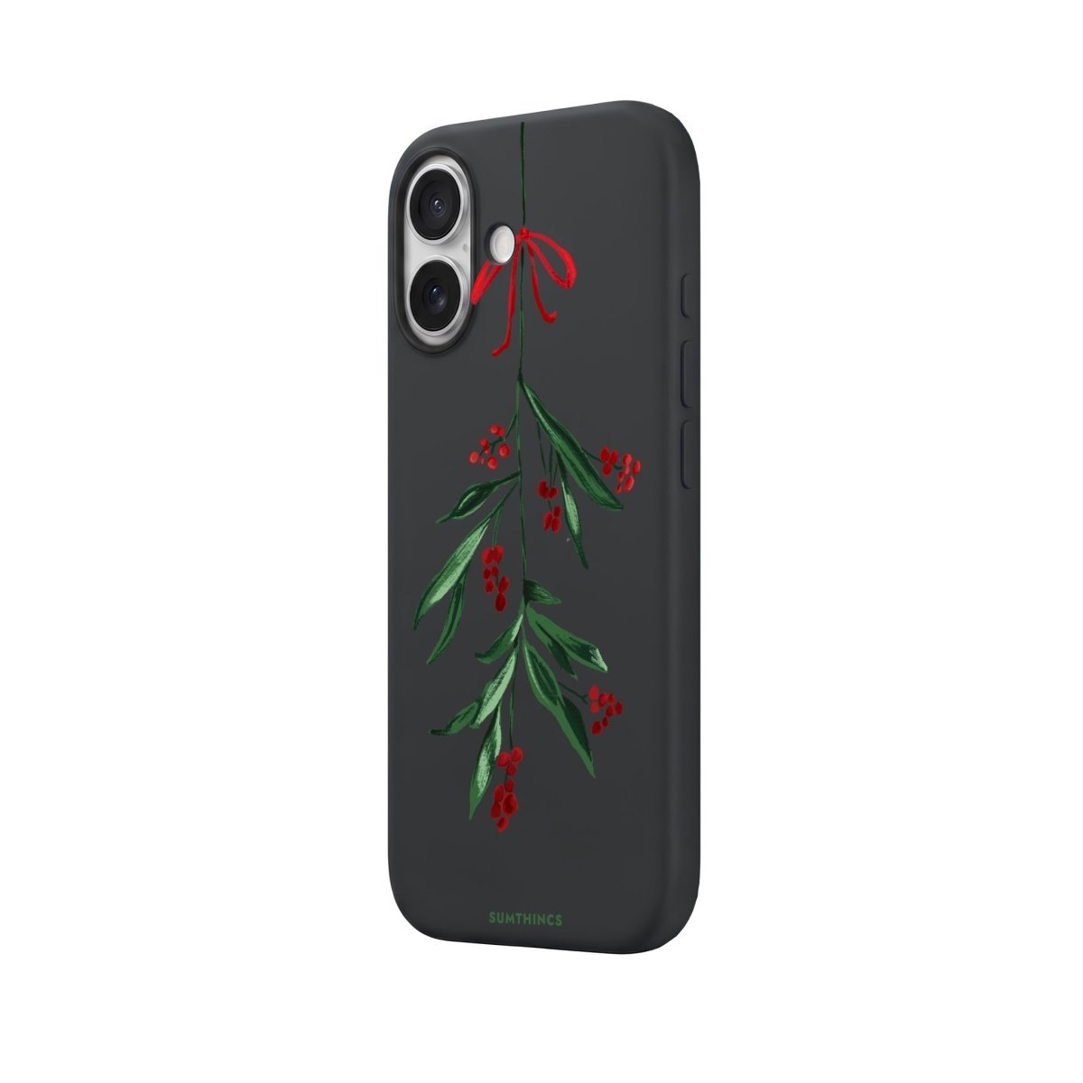 iPhone Mistletoe Premium Telefon Kılıfı Bordo - Sumthincs