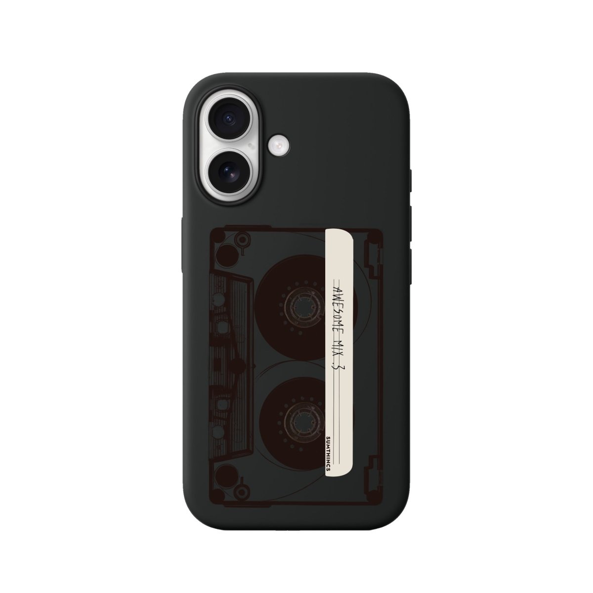 iPhone Mixtape Premium Telefon Kılıfı Siyah - Sumthincs