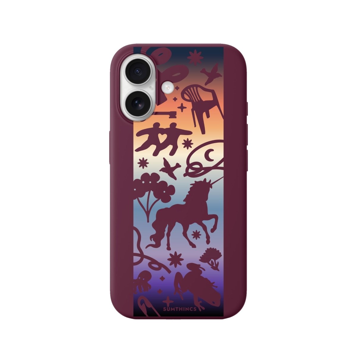 iPhone Mythic Premium Telefon Kılıfı Bordo - Sumthincs
