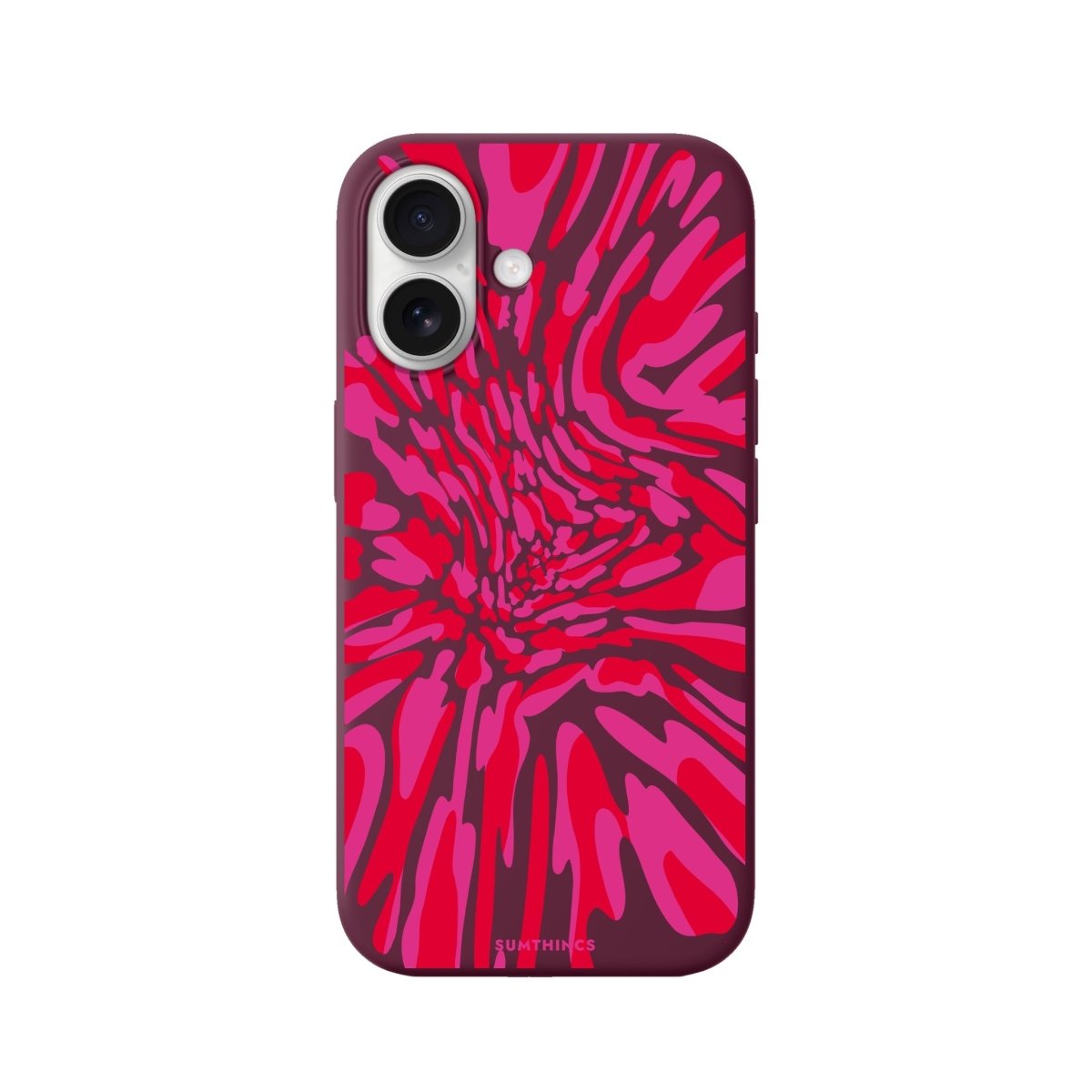 iPhone Neon Dreams Premium Telefon Kılıfı Bordo - Sumthincs