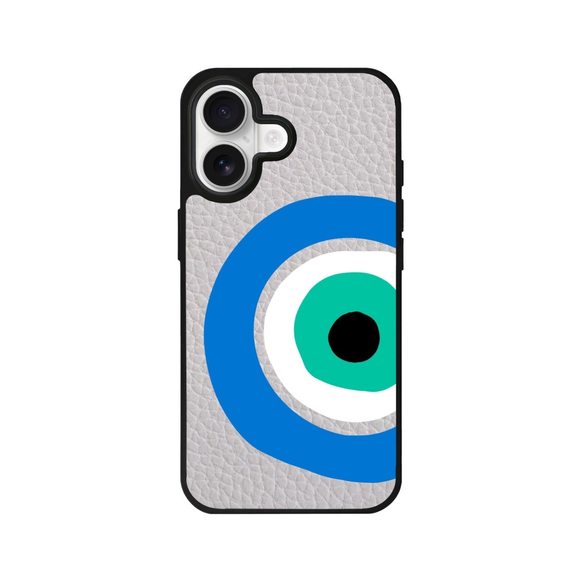iPhone Ocean Eye Leather Deri Telefon Kılıfı Gri - Sumthincs