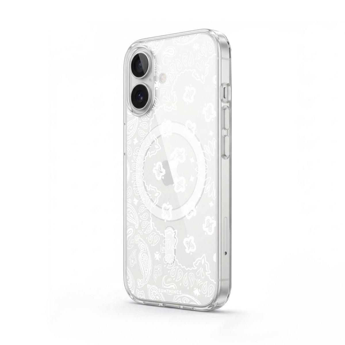 iPhone Paisley Clear Magsafe Telefon Kılıfı - Sumthincs
