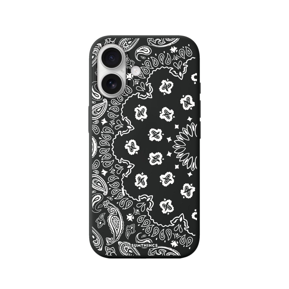 iPhone Paisley Premium Telefon Kılıfı Siyah - Sumthincs