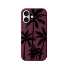 iPhone Palm Trees Premium Telefon Kılıfı Bordo - Sumthincs
