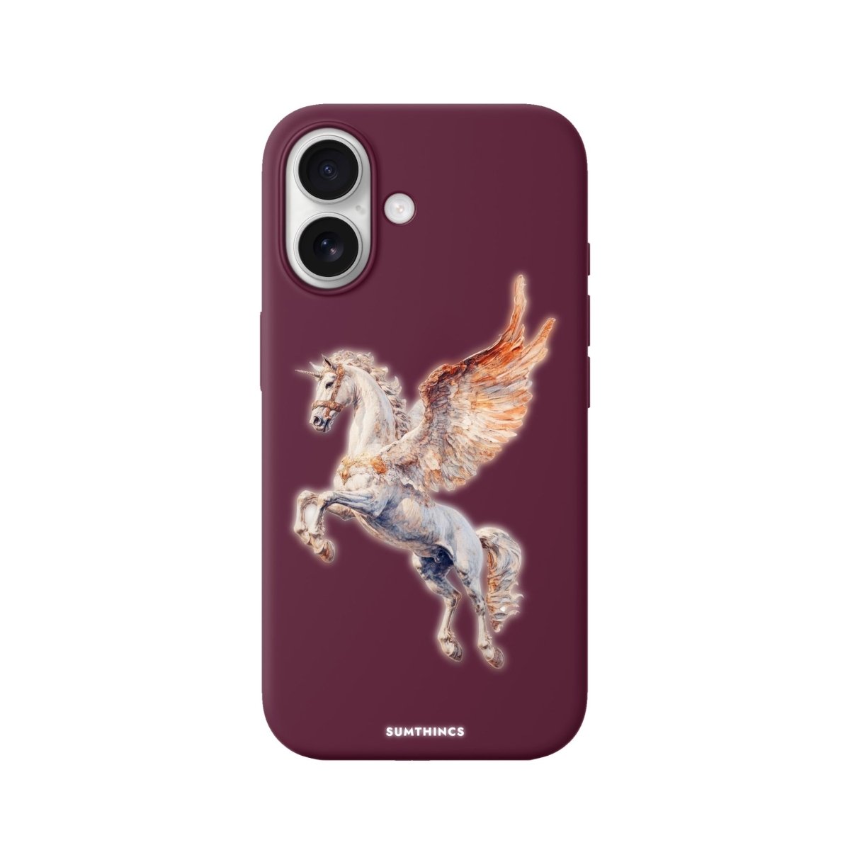iPhone Pegasus Premium Telefon Kılıfı Bordo - Sumthincs