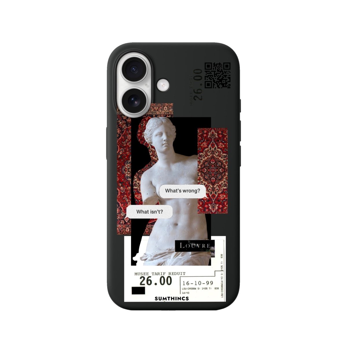 iPhone PixelVenus Premium Telefon Kılıfı Siyah - Sumthincs