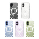 iPhone Polka Dots Clear Magsafe Telefon Kılıfı - Sumthincs